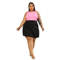 Short Saia Plus Size Alfaiataria Social Elegante Short Saia Plus Size Alfaiataria Social Elegante