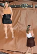 Short Saia Plus Size Couro Short Saia Plus Size Couro