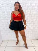 Short saia plus size