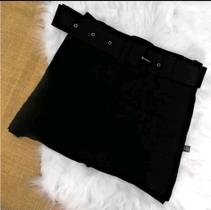 Short saia tecido neon preme cor preto Short saia tecido neon preme cor preto