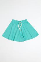 Short Saia Verde Água de 1 a 2 anos