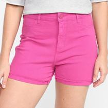 Short Sarja Hering Cintura Alta Feminino