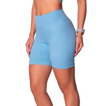 Short Selene Sem Costura Canelado Feminino