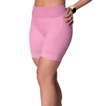 Short Selene Sem Costura Quadriculado Feminino