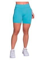Short Selene Sport 24807.002 Feminino Com Bolso Poliamida T. P/GG Short Selene Sport 24807.002 Feminino Com Bolso Poliamida T. P/GG