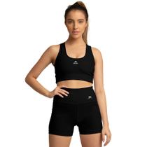Short Solid Power UV50 Muvin Feminino para Academia e Corrida com Elasticidade e Zero Transparência
