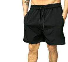 Short soltinho tactel com elastano preto
