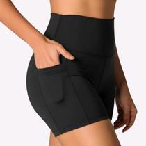 Short Suplex Feminino Academia Fitness Bermuda Com Bolso Ciclista Cós Alto E Shorts Cintura Alta Short Suplex Feminino Academia Fitness Bermuda Com Bolso Ciclista Cós Alto E Shorts Cintura Alta