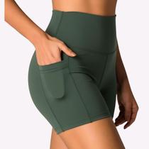 Short Suplex Feminino Academia Fitness Bermuda Com Bolso Ciclista Cós Alto E Shorts Cintura Alta Short Suplex Feminino Academia Fitness Bermuda Com Bolso Ciclista Cós Alto E Shorts Cintura Alta