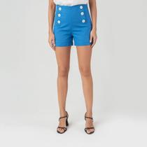 Short susie cintura alta linho feminino