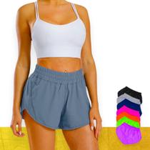 Short TACTEL FEMININO com bolsos Corrida Academia Yoga Praia Verão 661 Short TACTEL FEMININO com bolsos Corrida Academia Yoga Praia Verão 661
