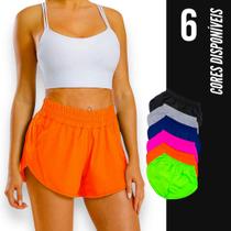 Short TACTEL feminino com bolsos Corrida Academia Yoga Praia Verão 661