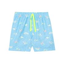 Short Tactel Infantil Azul Claro estampado Nini &amp Bambini