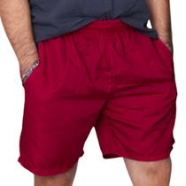 Short Tactel Masculino Colorido Bermuda Lisa