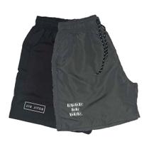 Short Tactel Masculino Cordão Jiu Jitsu Conforto Kit 2 Short Tactel Masculino Cordão Jiu Jitsu Conforto Kit 2
