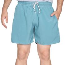 Short Tactel Masculino Elástico Com Cordão Liso Verão