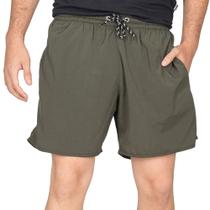 Short Tactel Masculino Elástico Com Cordão Liso Verão