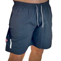 Short tactel masculino esportivo reflexivo bermuda praia - TRENDY FASHION
