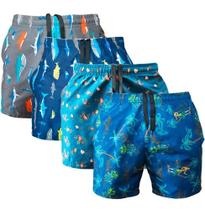 Short Tactel Praia Masculino Kit Com 3 Cores Sortidas Academia Mauricinho