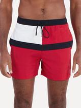 Short Tommy Hilfiger Long Drawstring Colourblock Sash Vermelho Short Tommy Hilfiger Long Drawstring Colourblock Sash Vermelho
