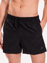 Short Tommy Hilfiger Medium Drawstring Embroidered Logo Preto Short Tommy Hilfiger Medium Drawstring Embroidered Logo Preto