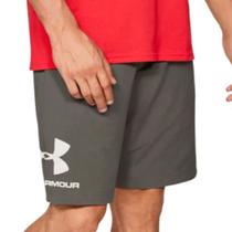 Short Under Armour Sportstyle Cotton Cinza e Branco - Masculino