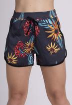 Short Vekyo Curtinho Ribana Estampado Com Bolso