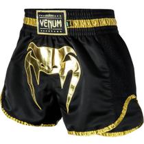 Short Venum Muay Thai Elite Gold Preto Masculino