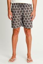 Short Vôlei Masculino Estampado Polo Wear Marrom Médio