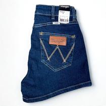 Short Wrangler Jeans Feminino Com Elastano Bordado Bolso Short Wrangler Jeans Feminino Com Elastano Bordado Bolso