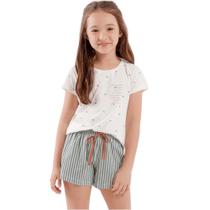 Shortdoll Manga Infantil Cor com Amor - 2050109 COR