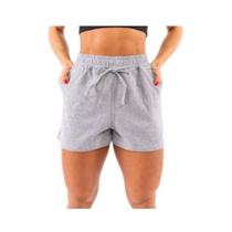 Shortinho Feminino Bermuda Moletom Feminina Cinza Shortinho Feminino Bermuda Moletom Feminina Cinza