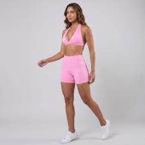 Shortinho Feminino Levanta Bumbum UV50 Academia Lift Patra Cor:Pink LemonadeTamanho:G Shortinho Feminino Levanta Bumbum UV50 Academia Lift Patra Cor:Pink LemonadeTamanho:G