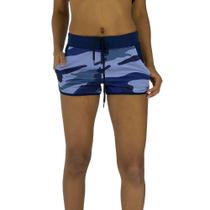 Shortinho Feminino MXD Conceito Camuflado Azul Escuro