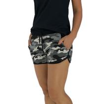 Shortinho Feminino MXD Conceito Camuflado Cinza