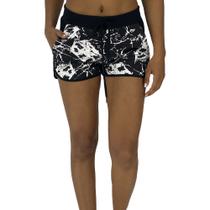 Shortinho Feminino MXD Conceito Granito Preto e Branco