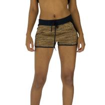 Shortinho Feminino MXD Conceito Rajado Amarelo Gold