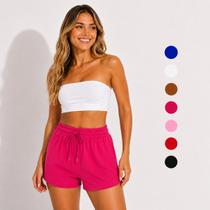 Shortinho Saída De Praia Piscina Moda Feminina Seca Rápido P Ao GG