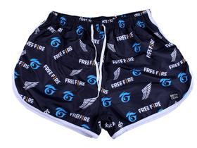Shortinho Tactel Free Fire Angelical Curtinho Sexy Feminino Adulto TAMANHO P