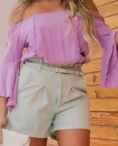 shorts 2 cintos - majestade modas