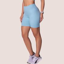 Shorts Academia Sem Costura Selene Fitness Canelado