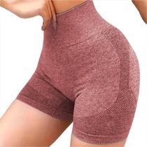 Shorts Academia Treino Cintura Alta Sem Costura