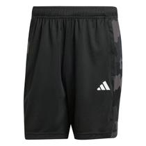Shorts Adidas Camuflado Train Essentials 7 Masculino IS6148 Preto/Cinza