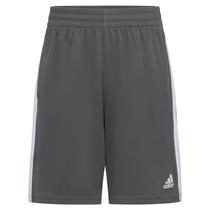 Shorts adidas Classic de 3 listras para meninos cinza GG