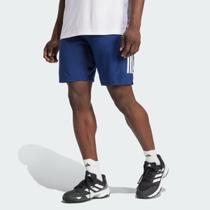 Shorts Adidas Club 3 Listras Azul Shorts Adidas Club 3 Listras Azul