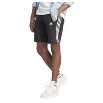 Shorts adidas Essentials Fleece de 3 listras preto