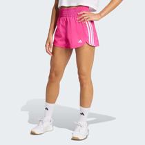Shorts Adidas Pacer 3 Listras Intensity Feminino Rosa