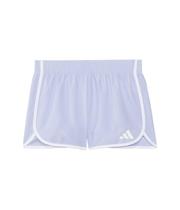 Shorts Adidas para meninas, cintura elástica, tecido retrô, ginástica