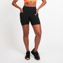 Shorts Adidas Pocket 3 Stripes Feminino Preto