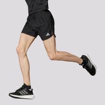 Shorts Adidas Run It Preta e Cinza